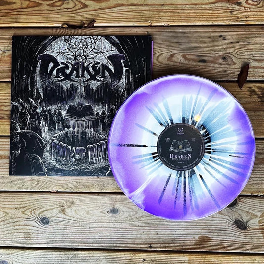 Draken - Book Of Black LP (Purple/White Splatter Vinyl)