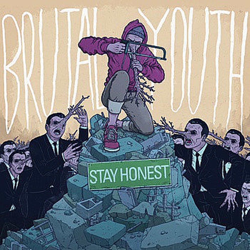 Brutal Youth - Stay Honest LP Green Splattered